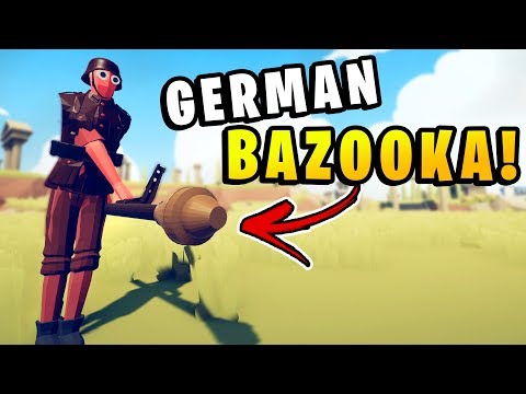TABS - German Panzerfaust Bazooka vs Every Unit - Totally Accurate Battle Simulator Mods