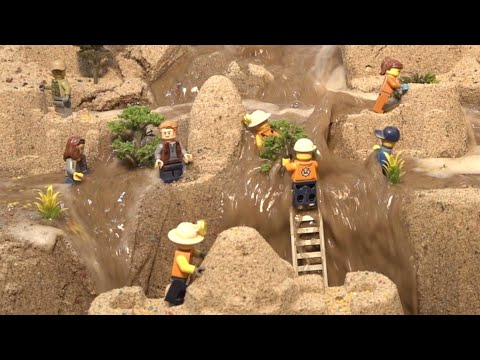 LEGO Dam Breach And Another Sand Castle