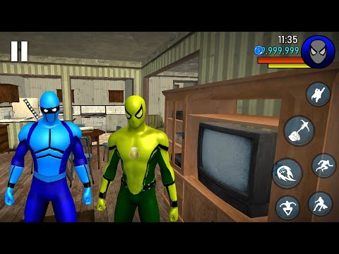 Süper Kahraman Power Spider Hero 2 Vs Blue Spider Ninja Superhero Simulator - Android Gameplay