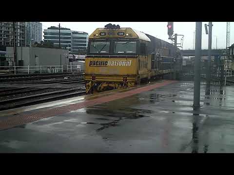 NR108 on Overland  Arriving Southern Cross