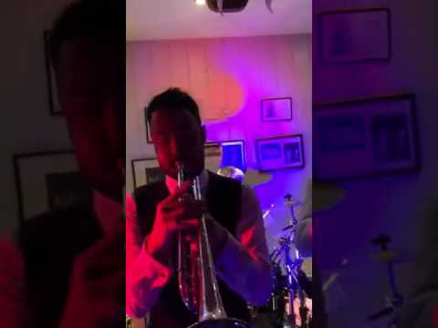 Bony on the trumpet ! Adrian Bond wedding night