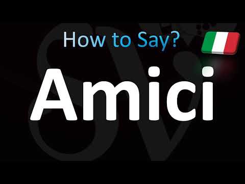 How to Pronounce ''Amici'' Correctly! (Italian)