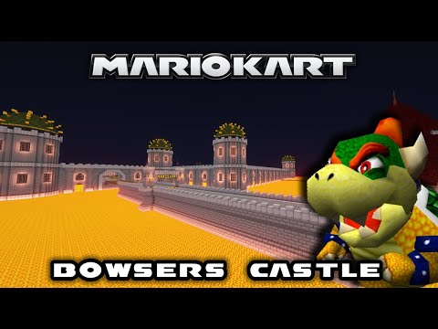 N64 Bowser's Castle REMADE in Minecraft! (Mario Kart 64)