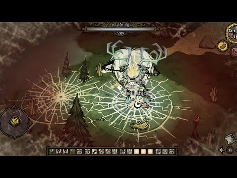 Wilson vs Deerclops Yule and Crystal Deerclops | Don't Starve Pocket Edition