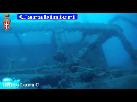 Operazione TNT dei Carabinier: il tritolo dalle stive del relitto della nave Laura C