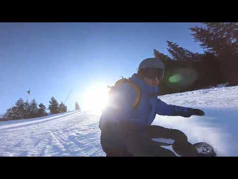 Snowboarding on Jasna slope 1