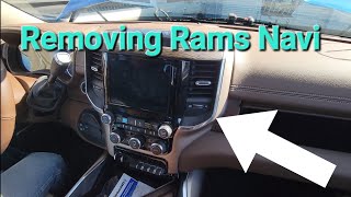 2019-2023 Ram 1500 2500 3500 How To Remove Navigation Radio Head Display Unit