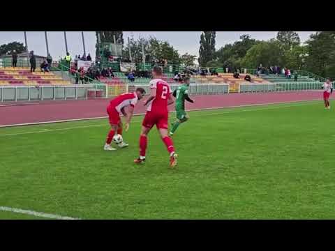 Motor Lubawa - Znicz Biała Piska  (0: 0)  1: 1.-migawka- czerwona kartka i rzut karny dla gości