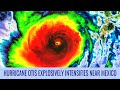 Hurricane Otis explosively intensifies near Mexico - October 25, 2023