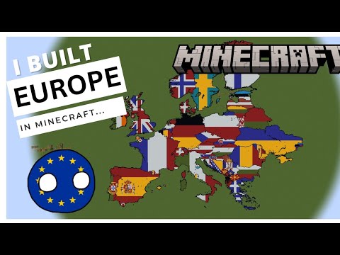 EPIC! Harildd builds Europe in Minecraft!