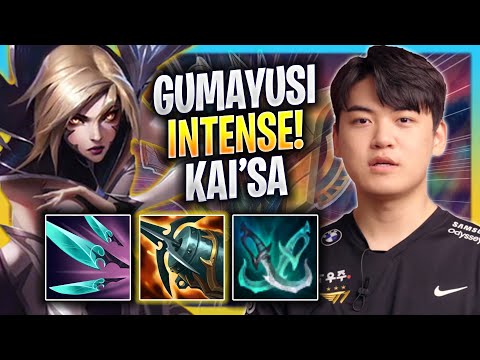 GUMAYUSI INTENSE GAME WITH KAI'SA! - T1 Gumayusi Plays Kai'sa ADC vs Tristana! | Season 2023