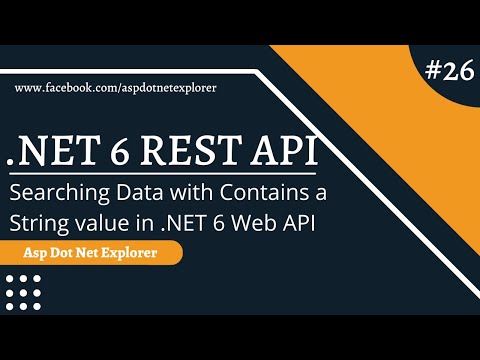 Filtering Data with Contains a String value in ASP NET Core 6 Web API using Entity Framework Core