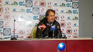 preview picture of video 'Conferencia de prensa de Fernando Vergara post victoria en su debut ante la U de Conce.'