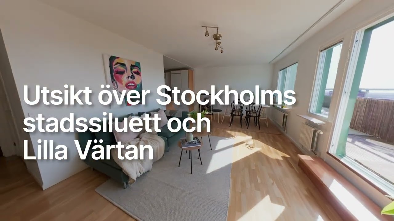 2 rum Lägenhet på Larsbergstorget 5, 14 tr Larsberg Lidingö kommun - video