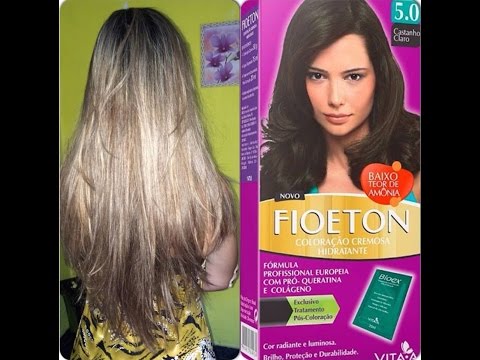 De loira para morena-antes e depois