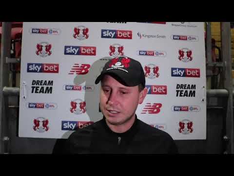 Ross Embleton following the 1-1 draw with Northampton Town.