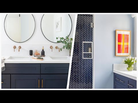 75 Beautiful Any Bathroom With Blue Cabinets Design Ideas #273 🟡