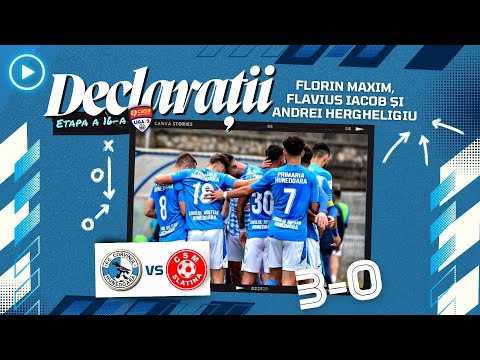 DECLARAŢII | Flavius Iacob, Andrei Hergheligiu şi Florin Maxim, după Corvinul - CSM Slatina, 3-0