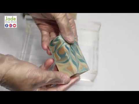 052 Flower Swirl Goat Milk Cold Process Soap, Making and Cutting, Natural colorants 花花渲羊奶皂