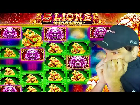 WE BOUGHT 10 MYSTERY BONUSES AT THE 5 LIONS MEGAWAYS