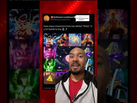 Who can beat Kirby 1v1? #videogames #vs #anime #manga #comics #cartoon #kirby #marvel #sonic #shorts