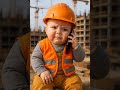 Baby Bauarbeiter Chef Geld Bitte