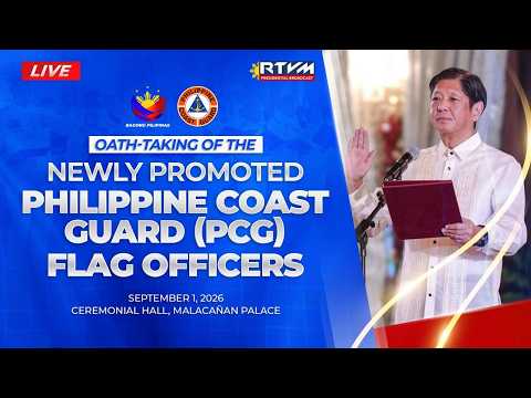 Oath-taking Ceremony of the Newly Promoted Philippine Coast Guard (PCG) Flag Officers