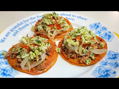 Tacos de carreta guatemaltecos, muy sabrosos