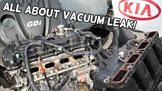 VACUUM LEAK KIA SORENTO KIA SPORTAGE, WHERE VACUUM LEAK