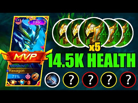 MOSKOV 5X GUARDIAN HELMET NEW META BUILD!| MLBB MOSKOV MARKSMAN EMBLEM SET DAMAGE ITEM BUILD 2022