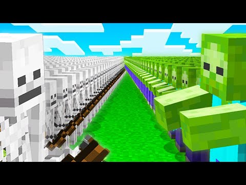 Waldo - EPIC Minecraft Mob Battle: SKELETONS vs ZOMBIES!