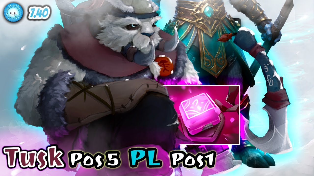 اولین گیمپلی 7.40☝️ تاسک ساپورت: قدرت فیلاکتری با عابد💪 | Gameplay Tusk Pos5 Abed PL Pos1 Phyl