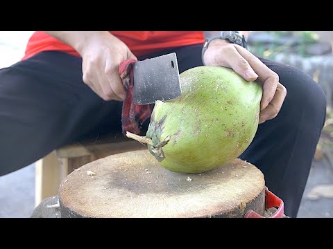 Amazing Coconut Cutting Skills - Thailand Street Food