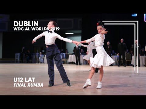 Leo Kolmykov - Abigail Gekker, USA | 2019 Dublin | World U12 LAT - F R