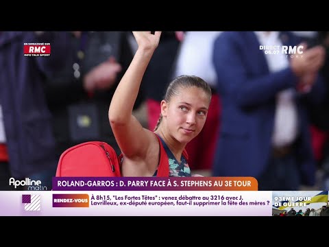Roland Garros : Diane Parry affronte l'américaine Sloane Stephens au troisième tour