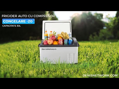 Video: frigider auto 30L cu compresor DenisNetwork