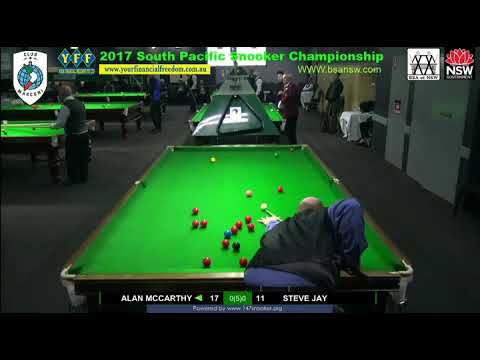 Alan McCarthy Vs Steve Jay 2017 South Pacific Snooker Championship