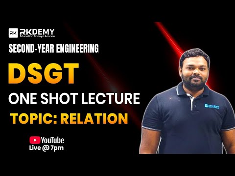 RELATION in DSGT Explained | Most Scoring Topic for 2nd Year Students | Complete Lecture