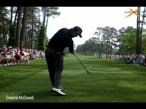 Graeme McDowell's golf swing - Augusts National Golf Club, No. 17