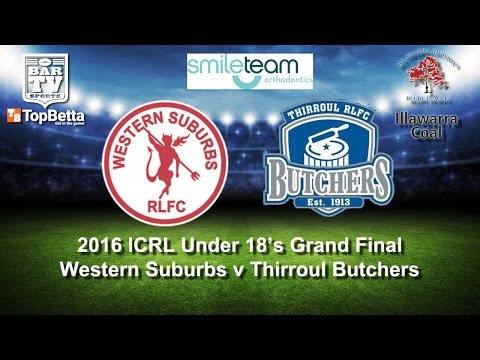 2016 ICRL Under 18s Grand Final - Western Suburbs Devils Vs Thirroul Butchers