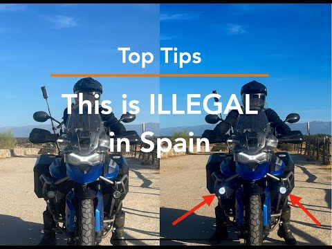 This is ILLEGAL in Spain – Top Tips – Motorcycle Tours to Spain