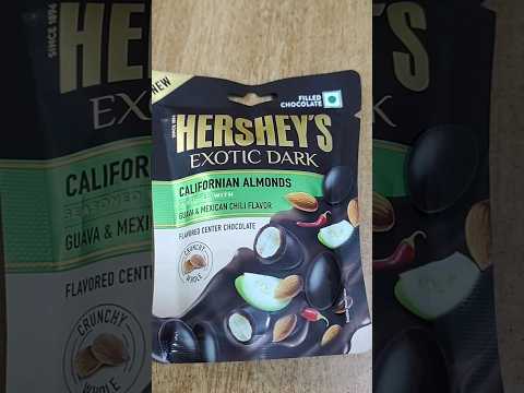 എരുവുള്ള ചോക്കലേറ്റ് Hershey's Exotic Chilli guava🌶🍈  Dark Chocolate unpacking #shorts #viral