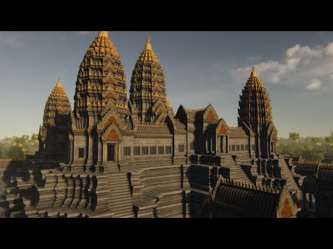 Amazing Reconstruction Shows Daily Life Around Angkor Wat Temple in Cambodia