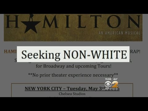 Hamilton Casting Call Controversy