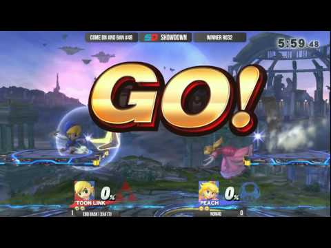 Come on and Ban #48 - Winner Ro32: EBG BaSK | 3xA (Toon Link) vs Nomad (Peach)