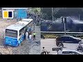 Bus plunges off roundabout, injuring 9 in China