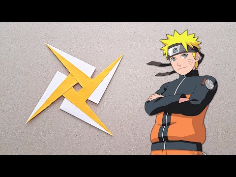 DIY - MAKING NARUTO SHURIKEN FROM A4 PAPER - ( How To Make a Paper Ninja Star )
