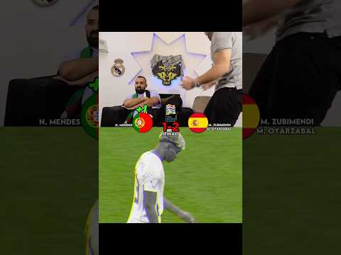 Ronaldo’s goal vs Spain 🤯 #portugal #football #shorts