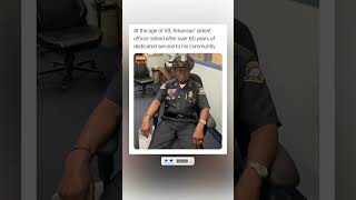 93-Year-Old Officer Finally Retires After 60 YEARS! 👮‍♂️✨#shorts