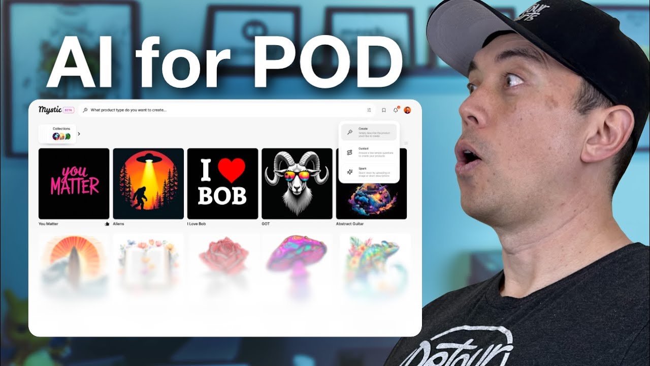 Mystic.. The AI App Built Specifically for Print on Demand! Full Tutorial